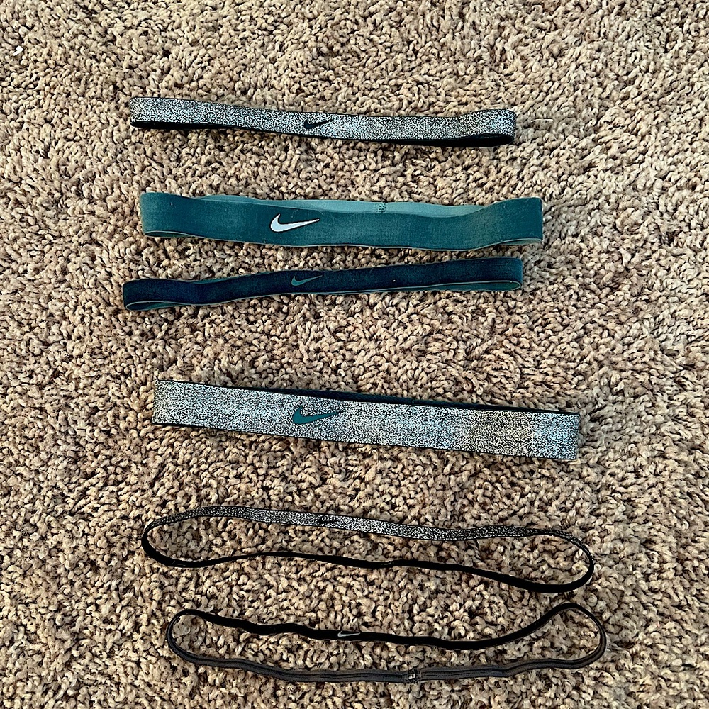 Nike black and blue headbands.